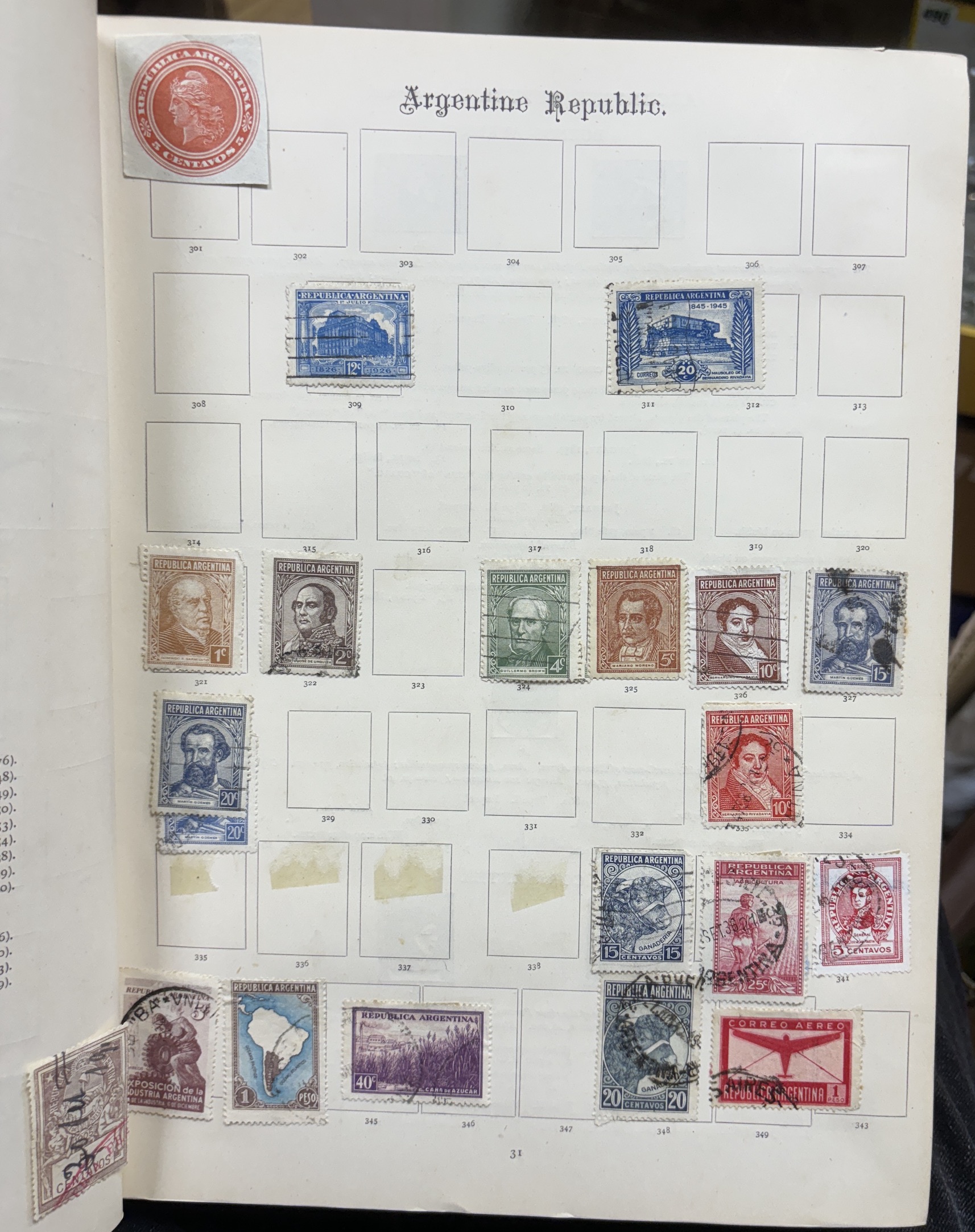 The Imperial Postage Stamp Album in three volumes, containing a stamp collection which includes some early stamps from Great Britain and the Empire, a Penny Black, early penny reds, and twopenny blues, etc. together with